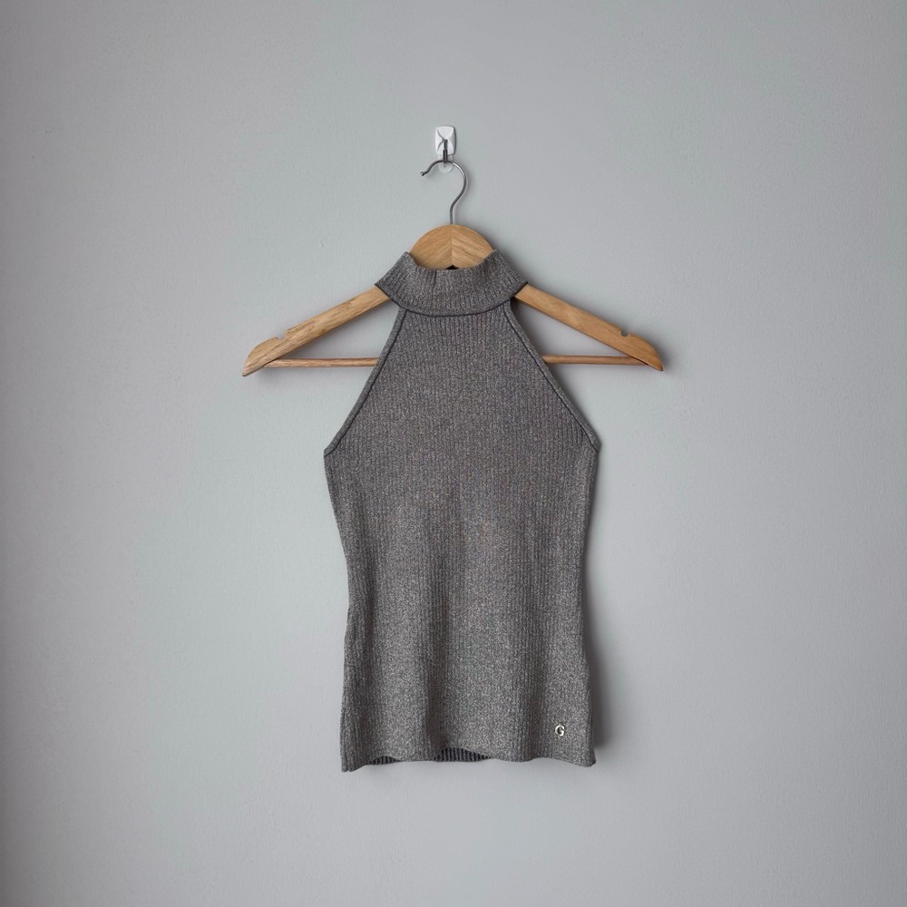 Guess Metallic Halter Top